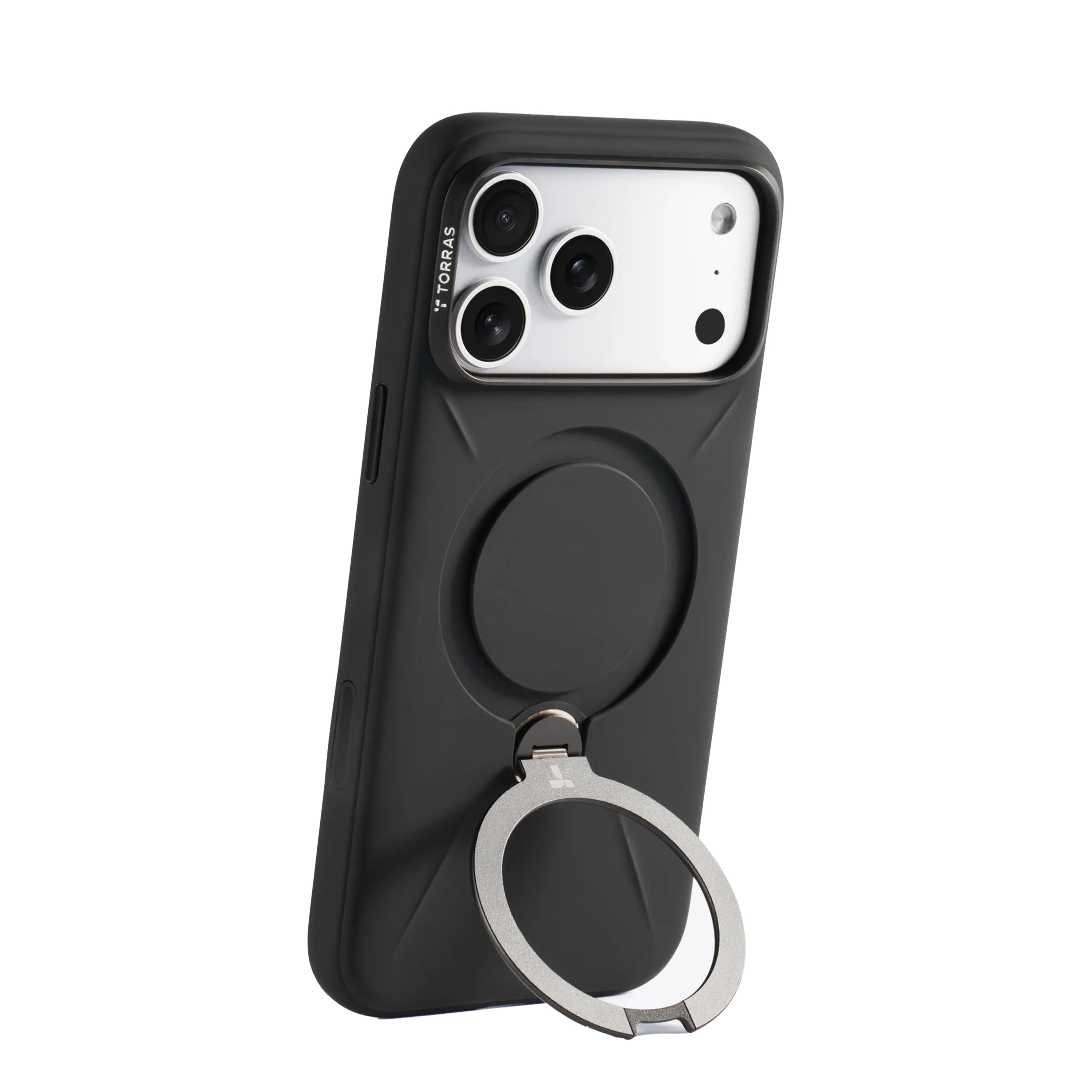 Torras Ostand Q3 Silicone for iPhone 17 Series - Black