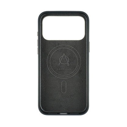 Liva Vegan Leather Case For iPhone 17 Pro Max - Black