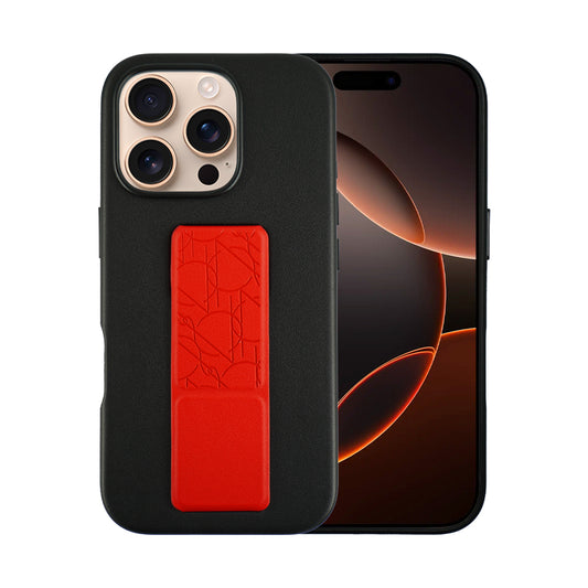 A-Case Tank Pro Vegan Leather Case For iPhone 16 Series - Red