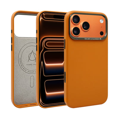A-Case Vegan Leather Crystal Rhinstones Case for iPhone 17 Pro Max - Alimli