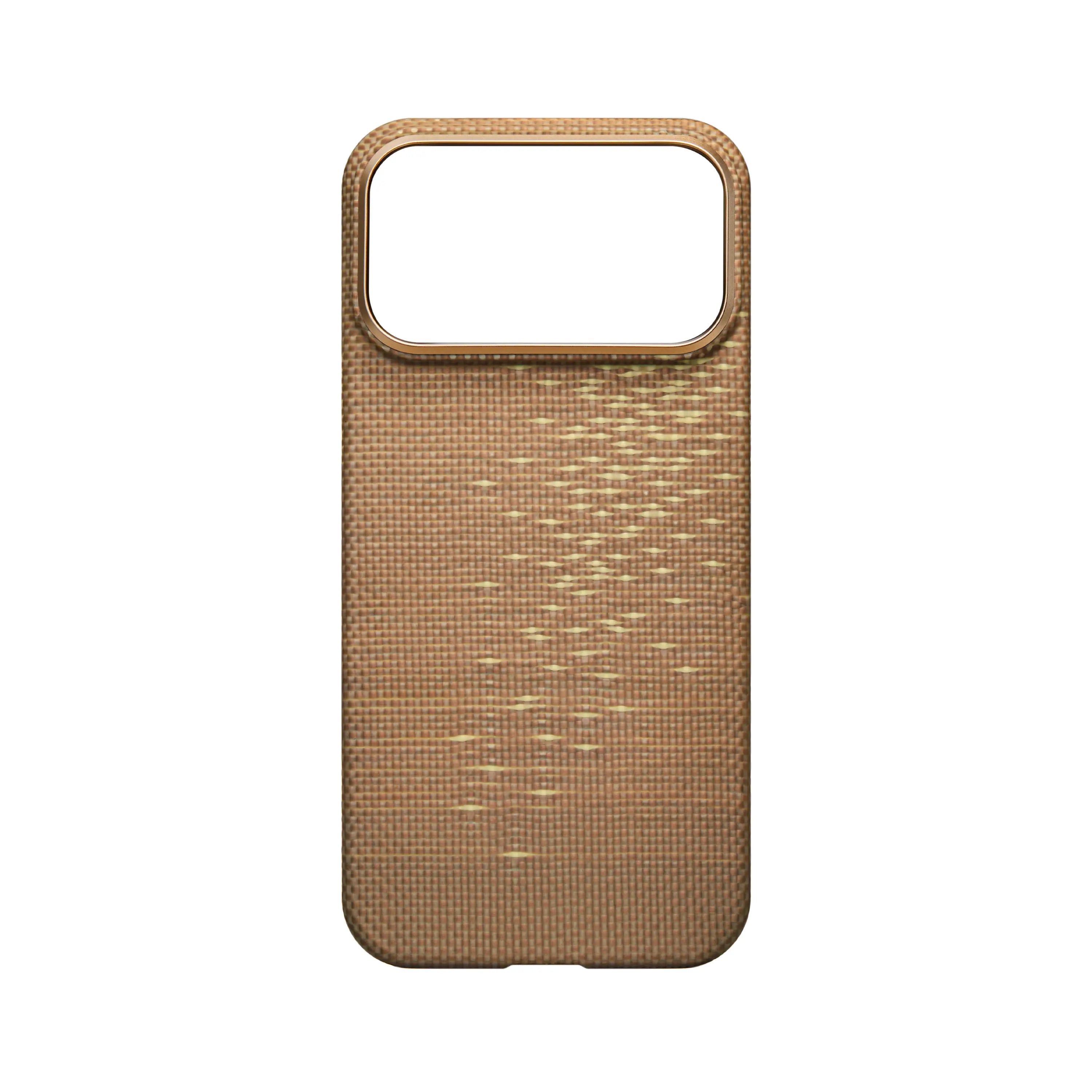 Pitaka Aramid Ultra-Slim Case With PitaTap for iPhone 17 Pro Max - Golden Glint