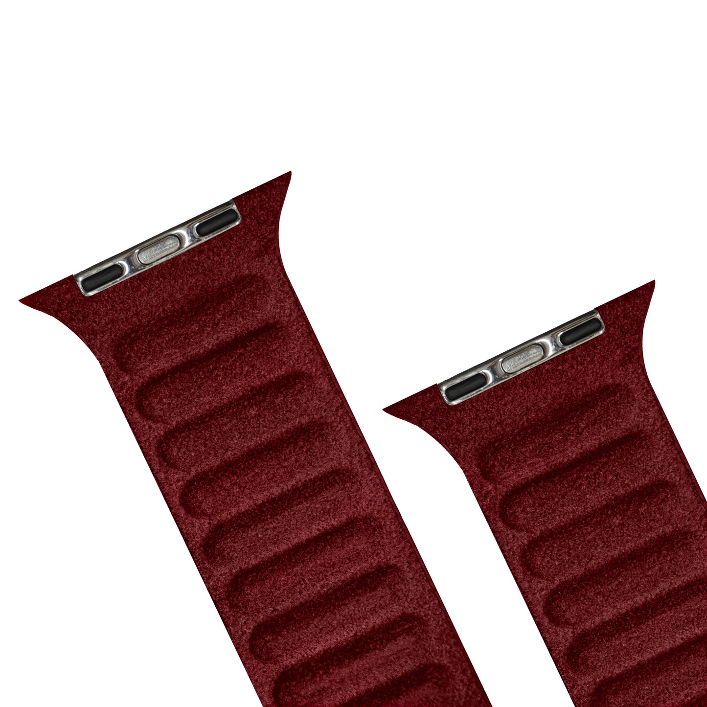 Kadife Alcantara Leather Apple Watch Strap - Maroon