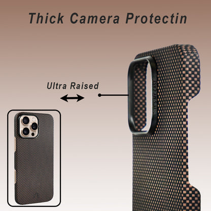 A-Case Desen Aramid Fiber Case For iPhone 16 Series - Gold