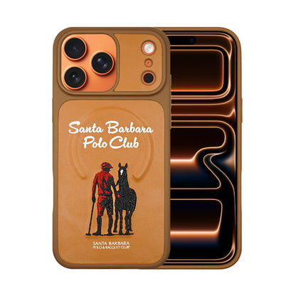 Santa Barbara Polo & Racquet Club Questa Military-Grade Protective Case for iPhone 17 Series - Brown