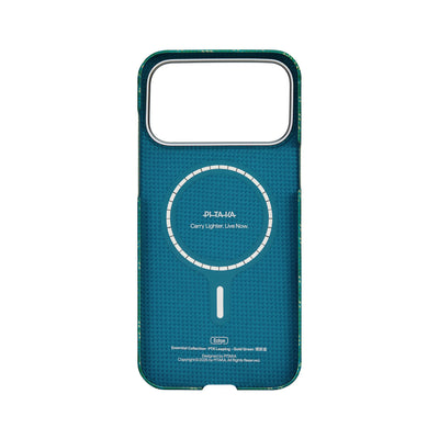 Pitaka Aramid Ultra-Slim Case With PitaTap for iPhone 17 Series PTK - Green/Gold