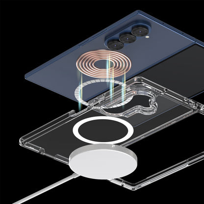 Araree Samsung Galaxy Z Fold 7 Duple M Magnetic MagSafe Transparent Phone Case - Clear