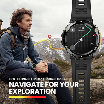 Amazfit T Rex 2 Smart Watch -Black & Gold