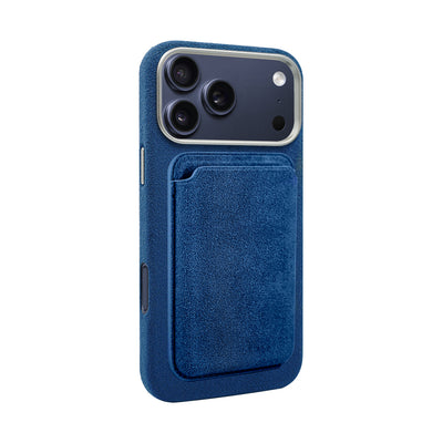A-Case Alcantara Leather Premium Magnetic Card Holder - Kadife