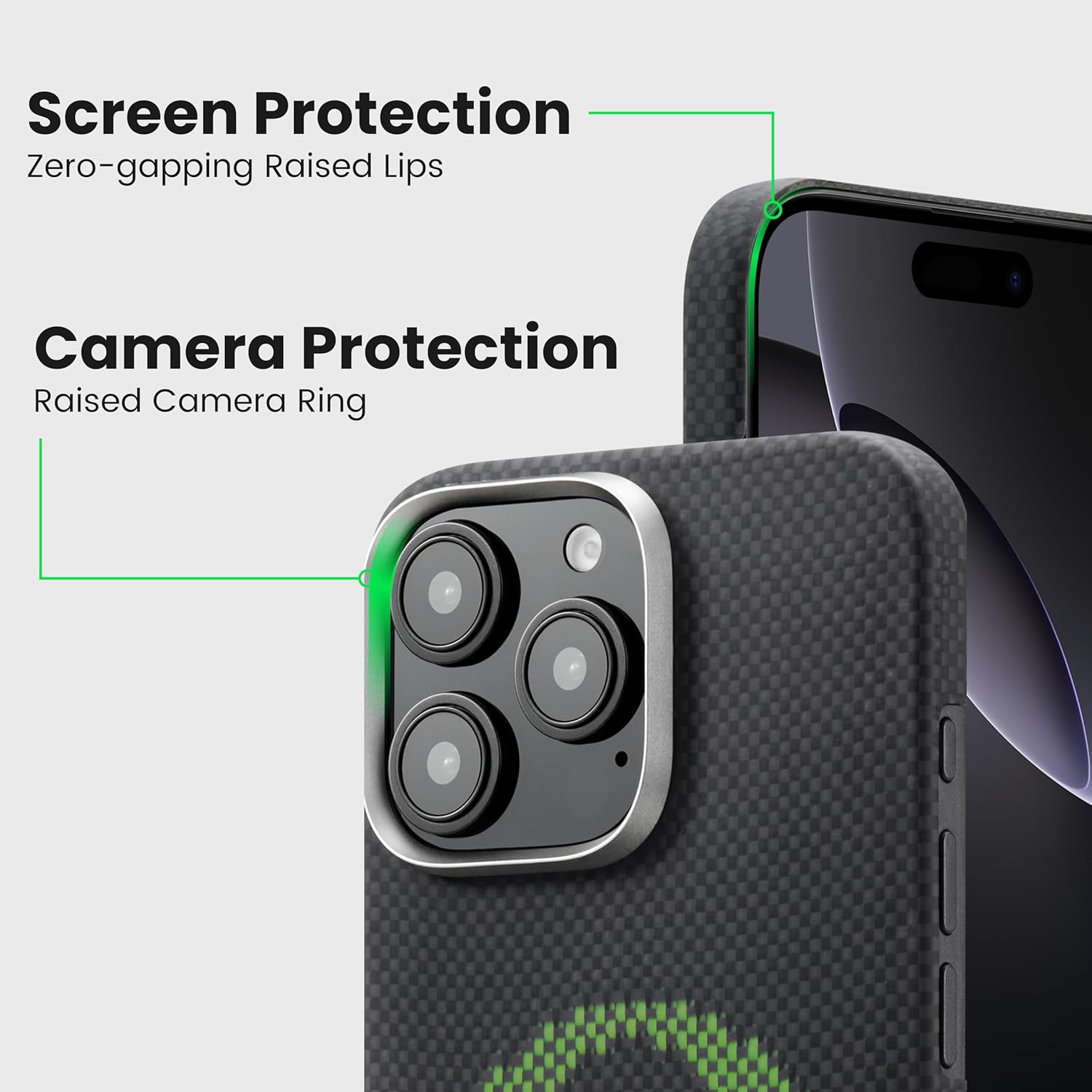 Aries Collaborative Luminous Case Tactile Woven Case for iPhone 16 Series - Alien