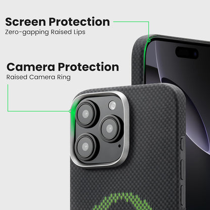 Aries Collaborative Luminous Case Tactile Woven Case for iPhone 16 Series - Alien