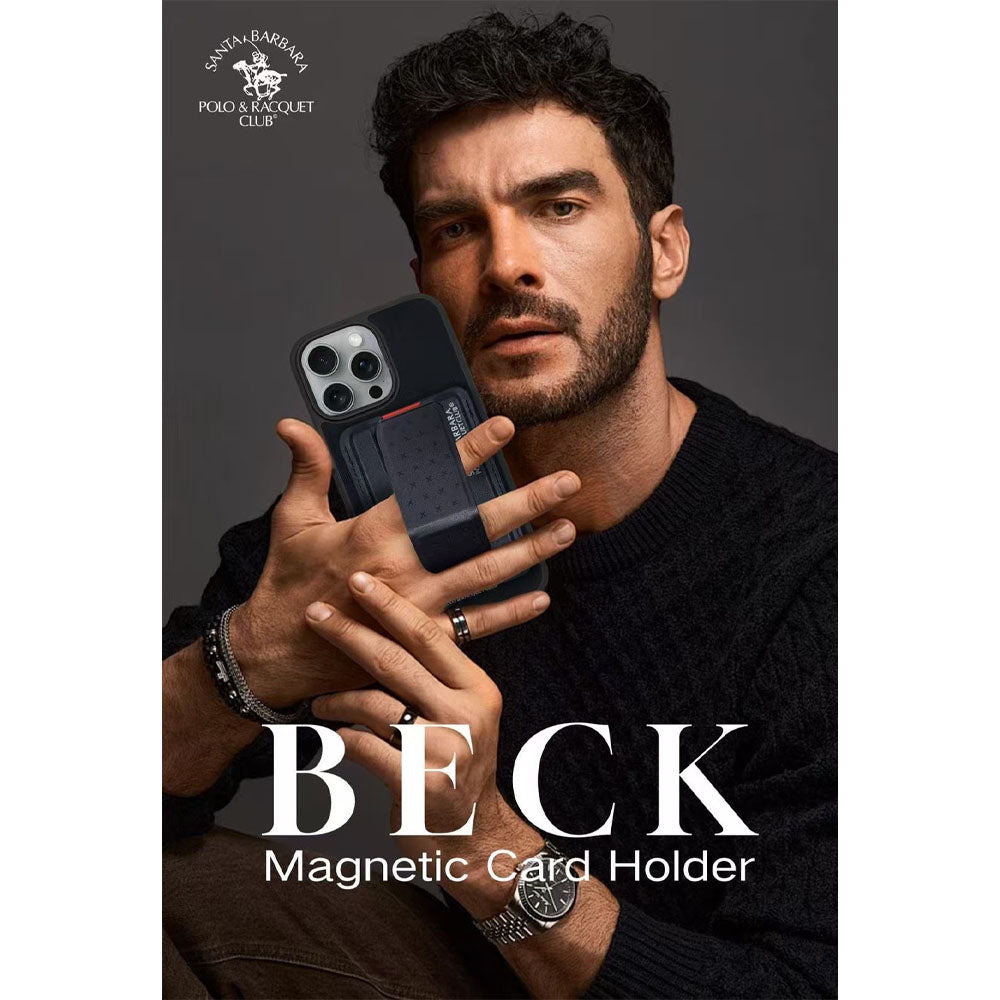 Santa Barbara Polo & Racquet Club Beck Premium MagSafe Wallet - Black