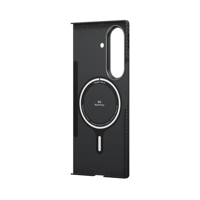 Pitaka Z Fold 7  Fusion  Weaving Case With Ultra-Slim Touch - Black/Gray