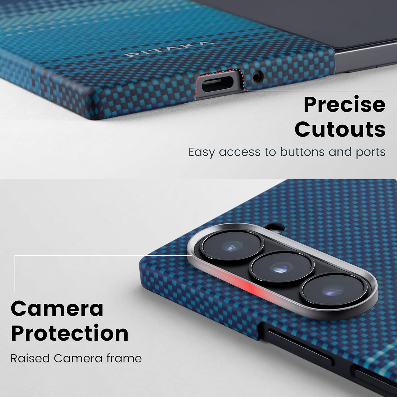 Pitaka Tactile Woven Case for Samsung Z Fold 6 - Moonrise