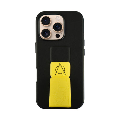 A-Case Tank Pro Vegan Leather Case For iPhone 16 Series - Yellow