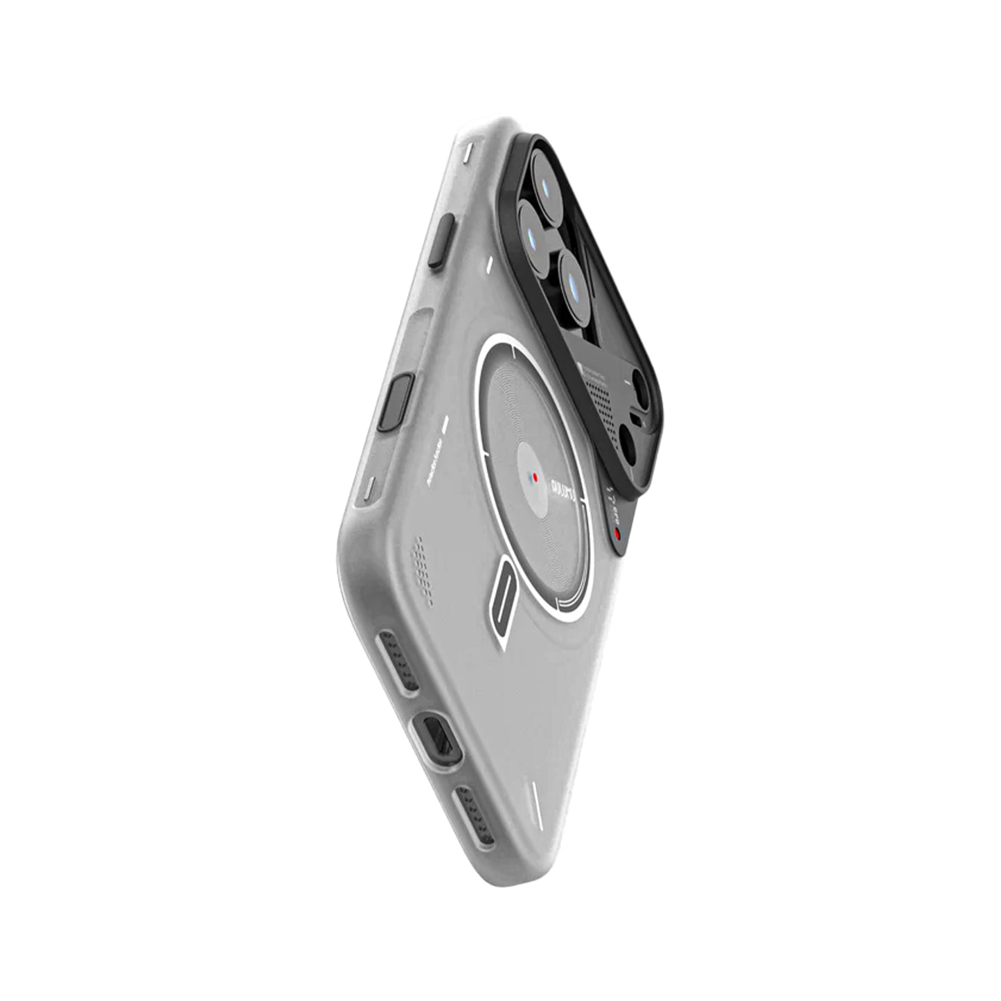 Aulumu A17 Frosted Case Subtle Glowing for iPhone 17 Series - Gray