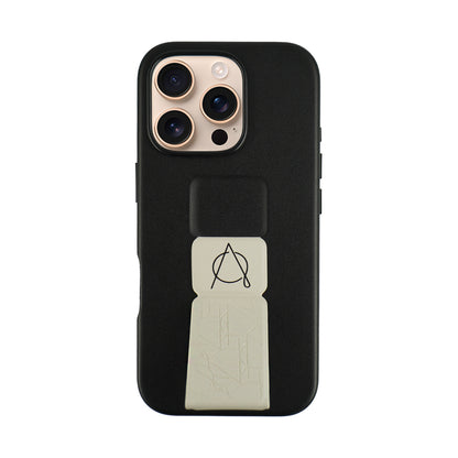 A-Case Tank Pro Vegan Leather Case For iPhone 16 Series - Gray
