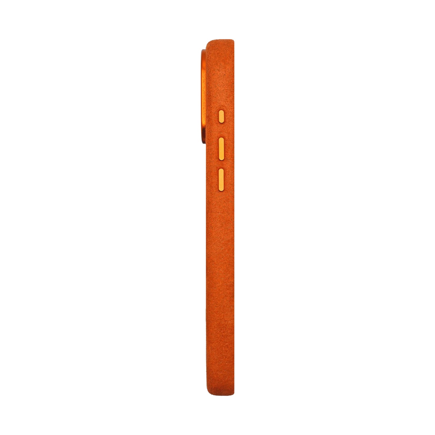 Kadife Alcantara Leather Case For iPhone 17 Pro Max - Light Orange