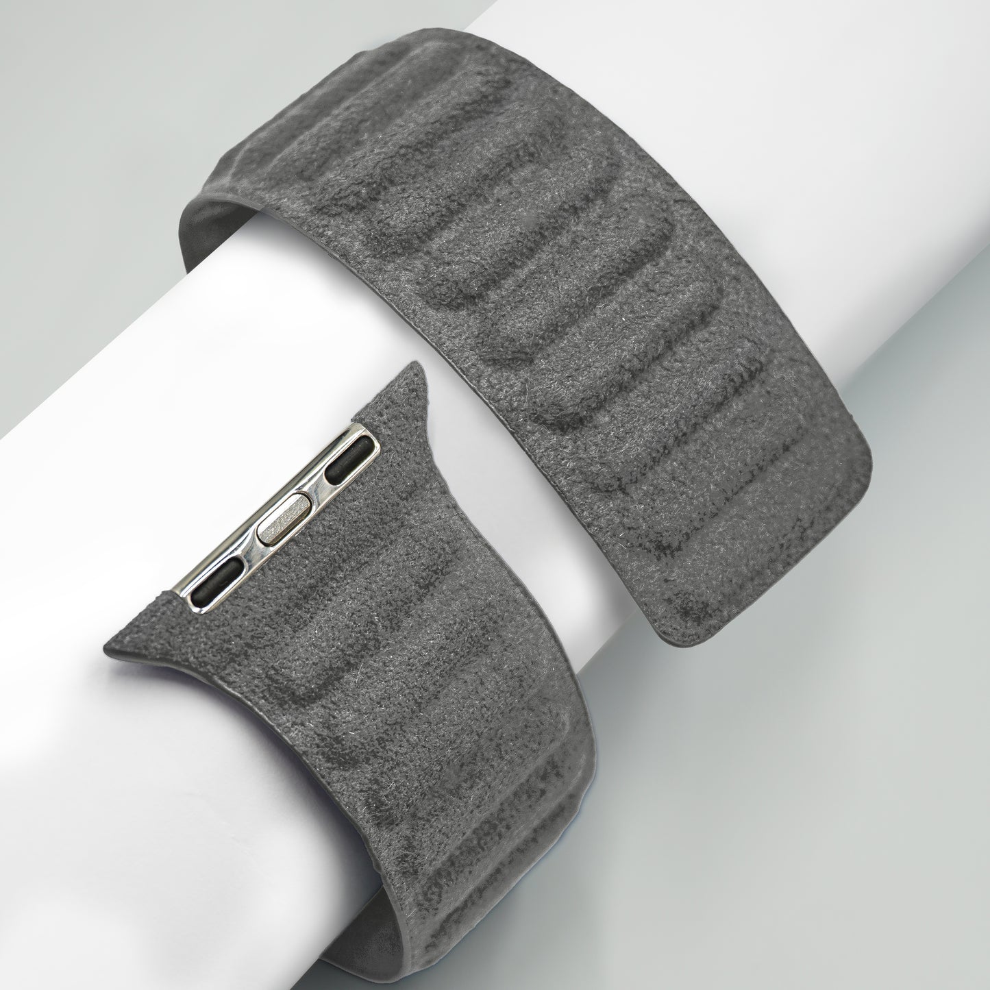 Kadife Alcantara Leather Apple Watch Strap - Gray