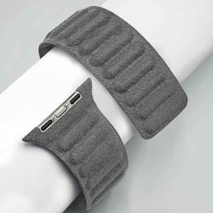 Kadife Alcantara Leather Apple Watch Strap - Gray