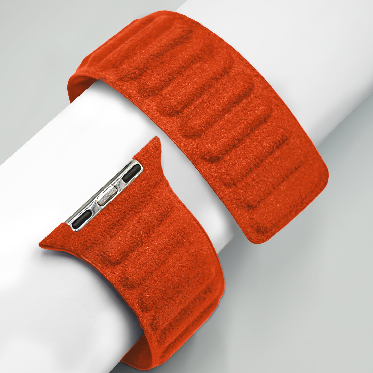 Kadife Alcantara Leather Apple Watch Strap - Orange