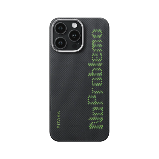 Aries Collaborative Luminous Case Tactile Woven Case for iPhone 16 Series - No Problemo