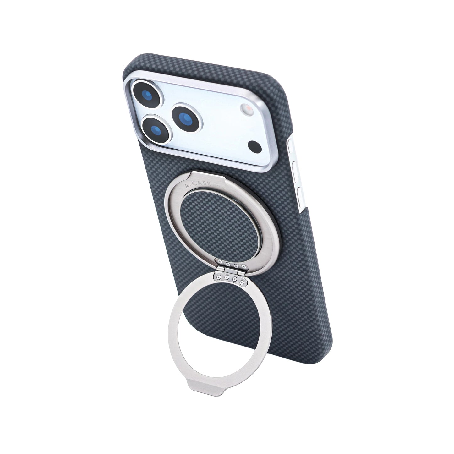 Desen Aramid Fiber Phone Case With Grip 2 in 1 - Black