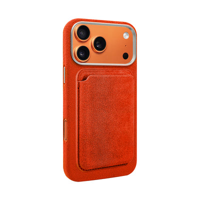 A-Case Alcantara Leather Premium Magnetic Card Holder - Kadife