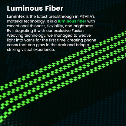 Aries Collaborative Luminous Case Tactile Woven Case for iPhone 16 Series - Credit card