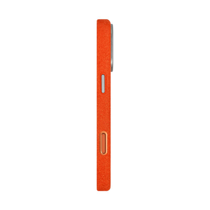 Kadife Alcantara Leather Case For iPhone 17 Pro Max - Orange