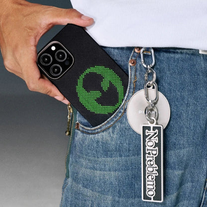 Aries Collaborative Luminous Case Tactile Woven Case for iPhone 15 Series - Alien