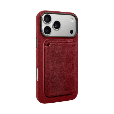 A-Case Alcantara Leather Premium Magnetic Card Holder - Kadife