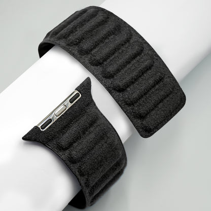 Kadife Alcantara Leather Apple Watch Strap - Black