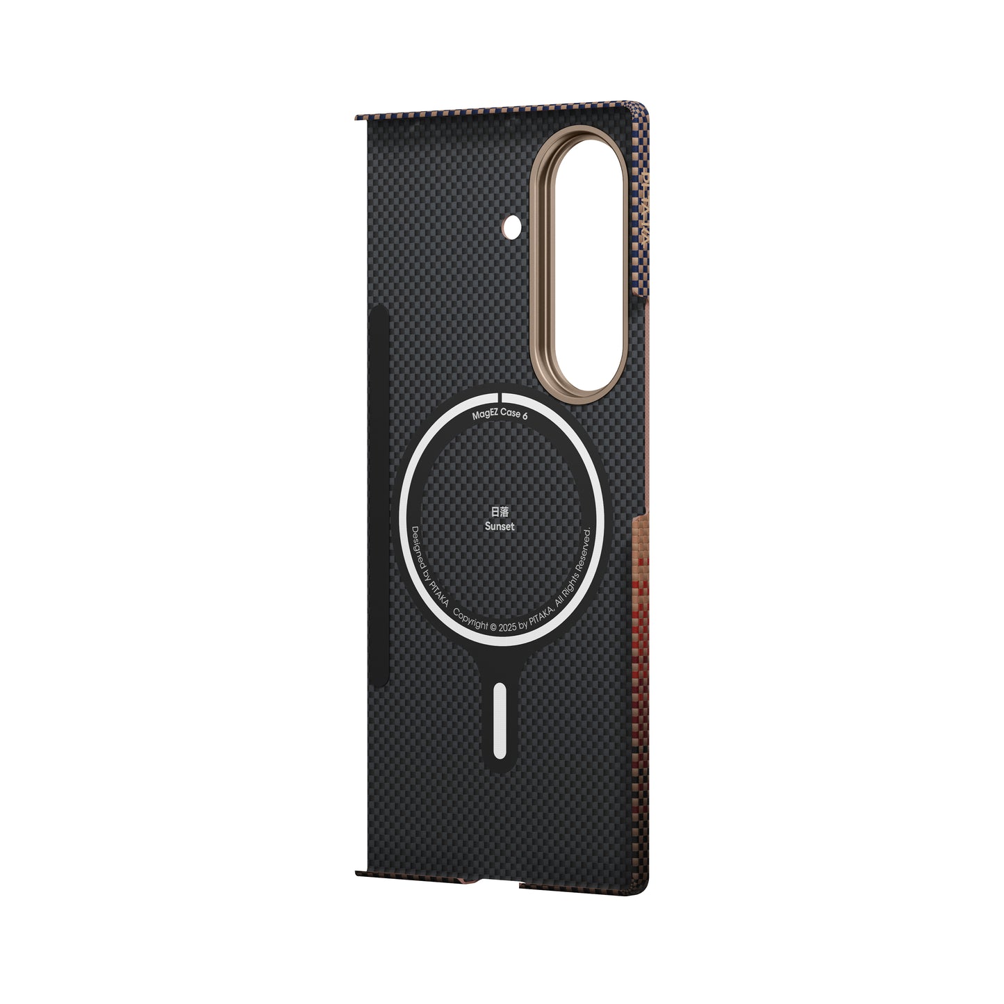 Pitaka Z Fold 7  Fusion  Weaving Case With Ultra-Slim Touch - Sunset