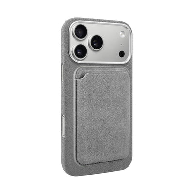 A-Case Alcantara Leather Premium Magnetic Card Holder - Kadife