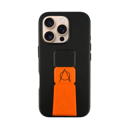 A-Case Tank Pro Vegan Leather Case For iPhone 16 Series - Orange