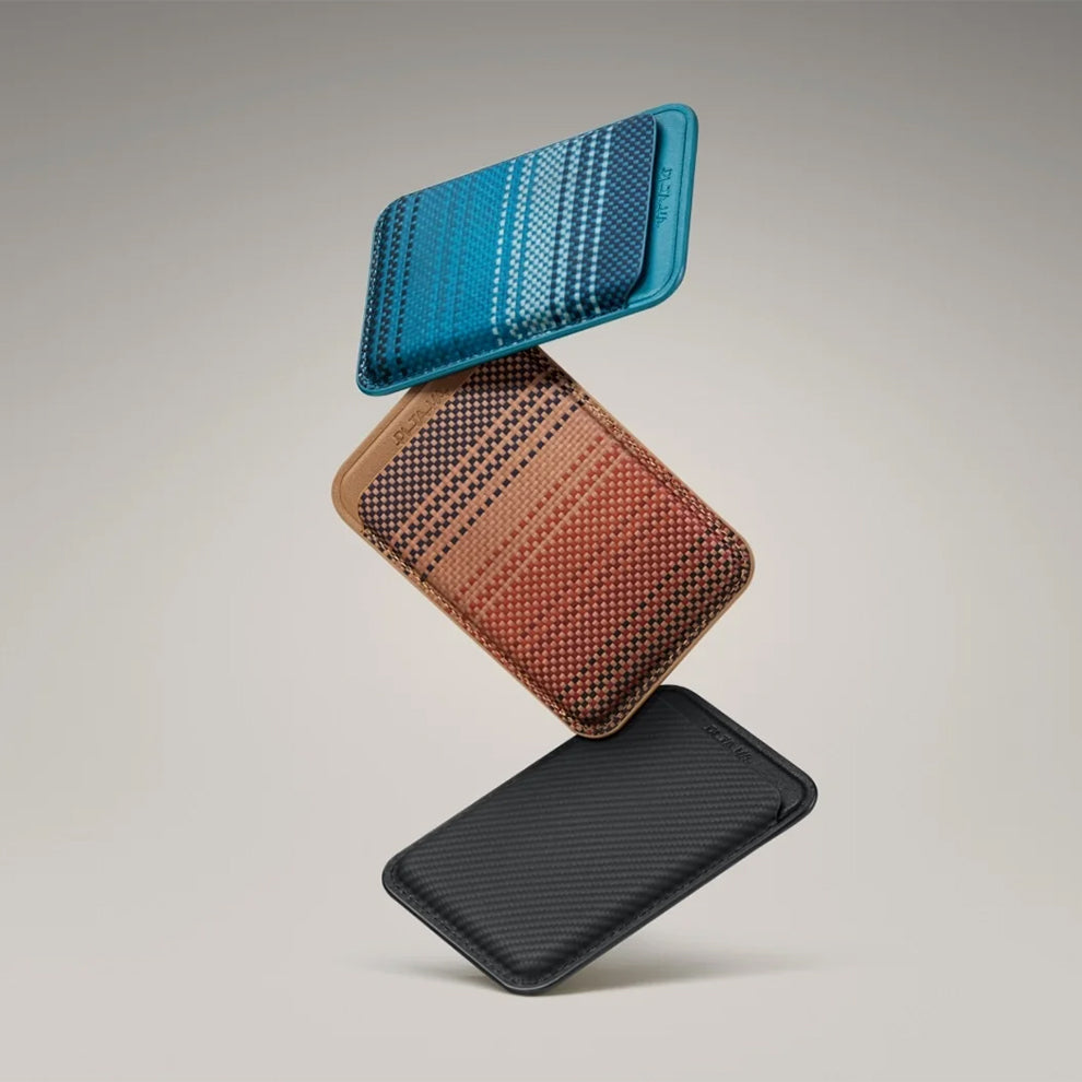 Pitaka Magnetic Woven Wallet - Black/Gray