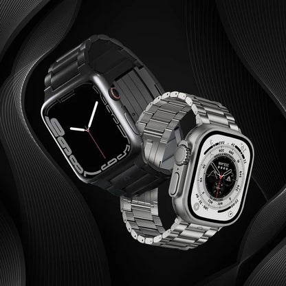 Amanos Apple Watch Steel Band - Black