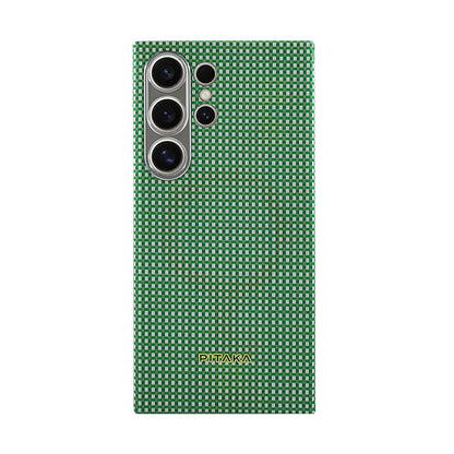 Aramid Fiber MagEZ Case 5 for S24 Ultra -Forest