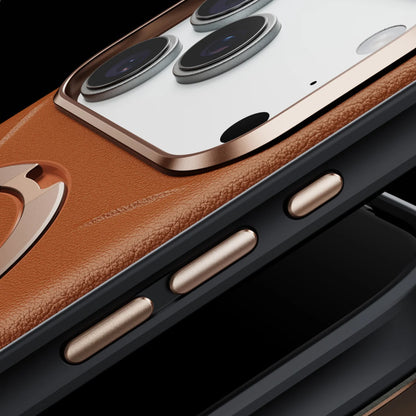 Torras Ostand Q3 VegSkin for iPhone 17 Series - Brown