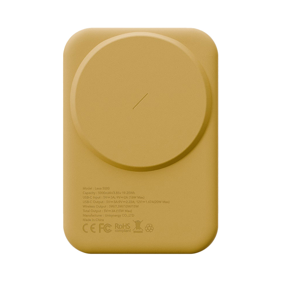 Uniq Lexa 5000 Premium Leatherette Magnetic Power Bank