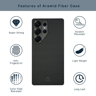 A-Case Aramid Fiber Case for Galaxy S25 Ultra 600D - Kavar