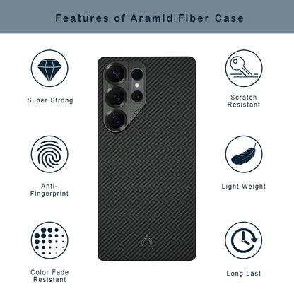 A-Case Kavar Aramid Fiber Case for Galaxy S25 Ultra -600 D