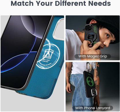 Aries Collaborative Luminous Case Tactile Woven Case for iPhone 16 Series - Alien