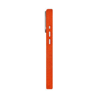 Kadife Alcantara Leather Case For iPhone 17 Pro Max - Orange