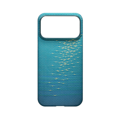 Pitaka Aramid Ultra-Slim Case With PitaTap for iPhone 17 Pro Max - Lucid Blue