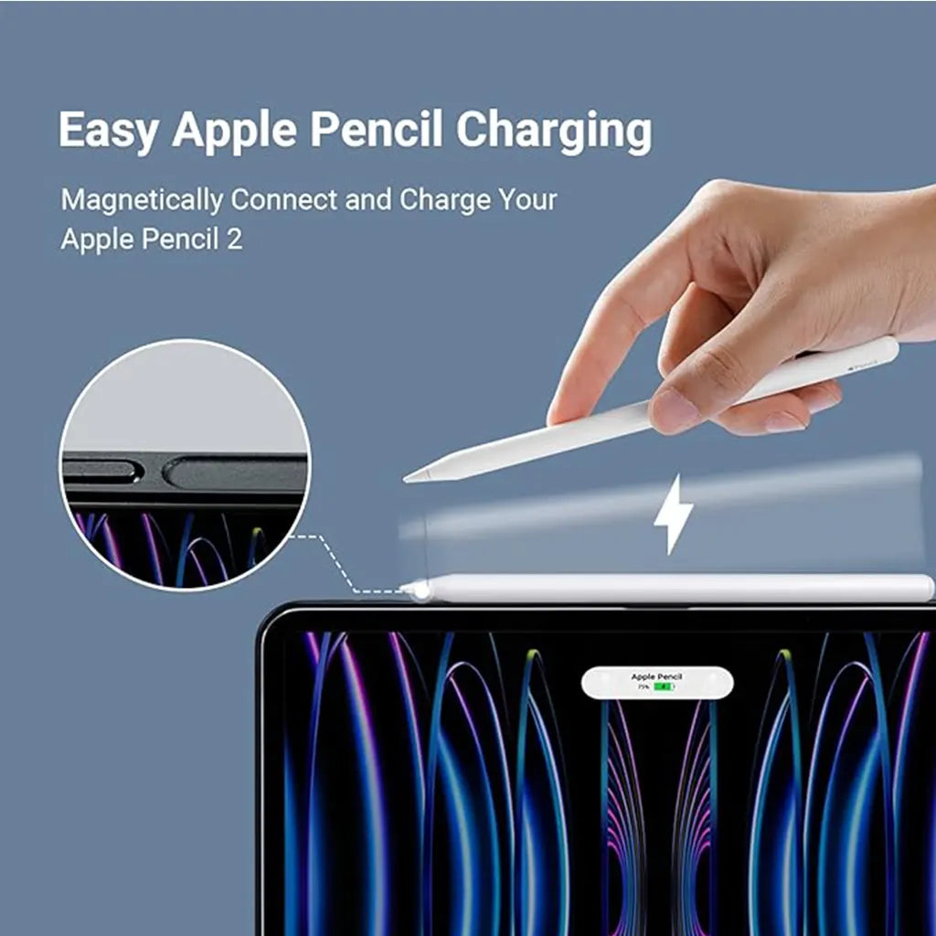 Aramid Fiber Magnetic Wireless-Like Charging Case for iPad Pro 11 Inch, Support Apple Pencil 2 Charging