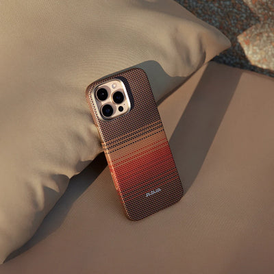 Pitaka Tactile Woven Case With PitaTap Camera Control for iPhone 16 Series - Sunset