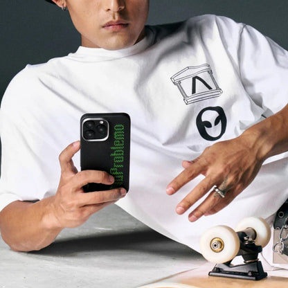 Aries Collaborative Luminous Case Tactile Woven Case for iPhone 15 Series - Alien