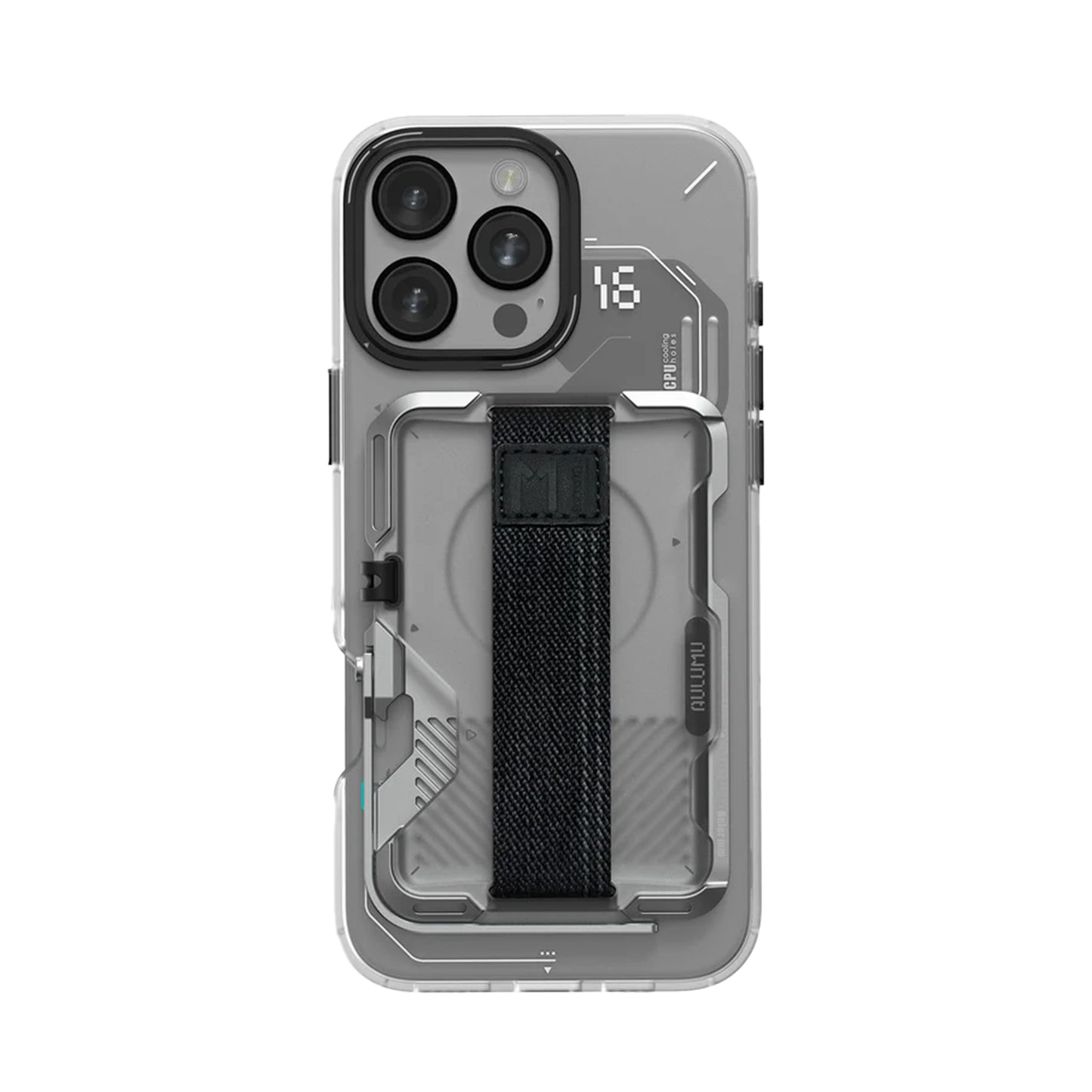 Aulumu G03 Multi-Tool Magnetic Metal Wallet Frosted Cover MagSafe - Silver