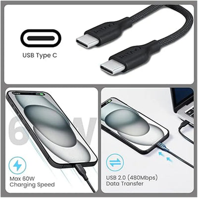 PITAKA USB C to USB C Fast Charging Cable